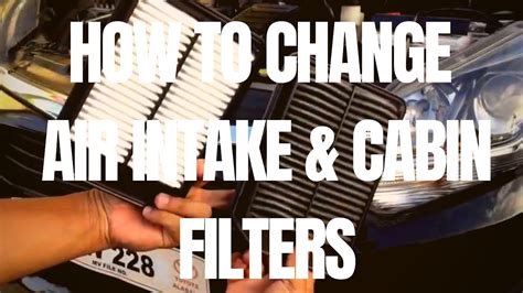 How To Replace Engine Air Filter And A C Cabin Filter Toyota Wigo