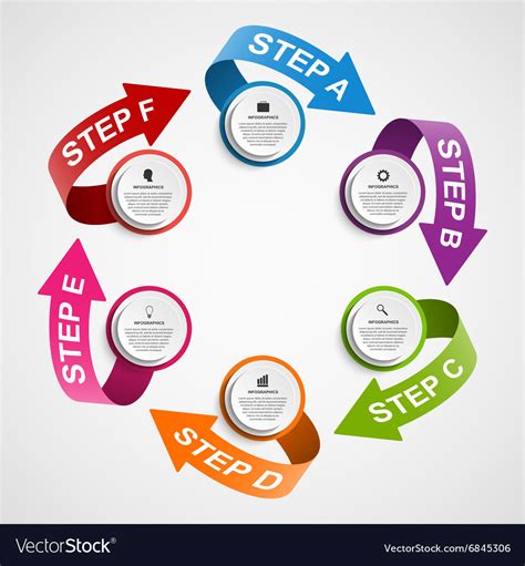 Abstract Infographic Design Template In The Form Vector Image