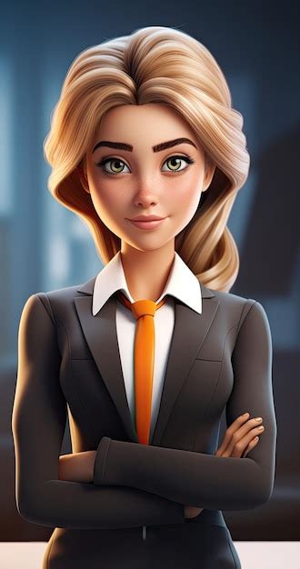 Premium Photo 3d Character Businesswoman