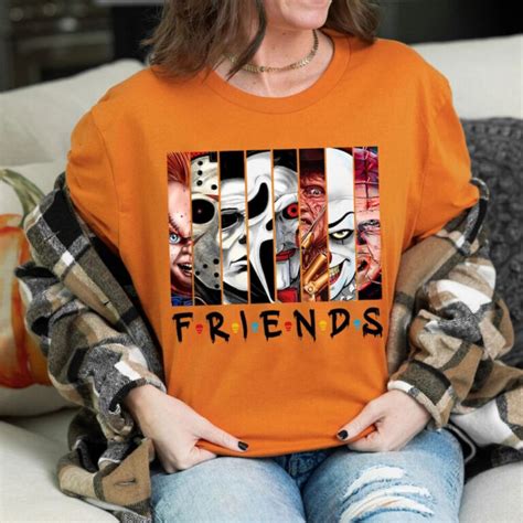 Horror Movie Halloween Shirt Friends Van With Clown Retro Scary Movie