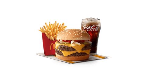 Double Quarter Pounder Meal - McDonald's: Burgers, Fries & More ...