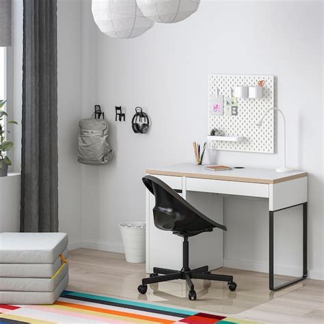 Micke Desk Whiteanthracite 4138x1958 Ikea