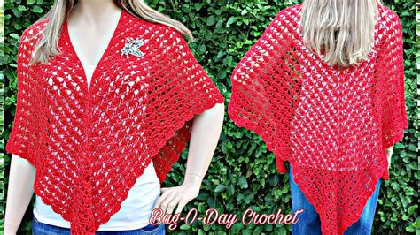 Easy Crochet Shawl Tutorial Ruby Feathers Crochet Shawl Youtube