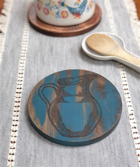 Rustic Wooden Trivets Pot Holders For Hot Pots To Protect Your Etsy
