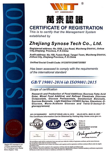 Zhejiang Synose Tech Co Ltd Tri O Benzyl Monoacetone D