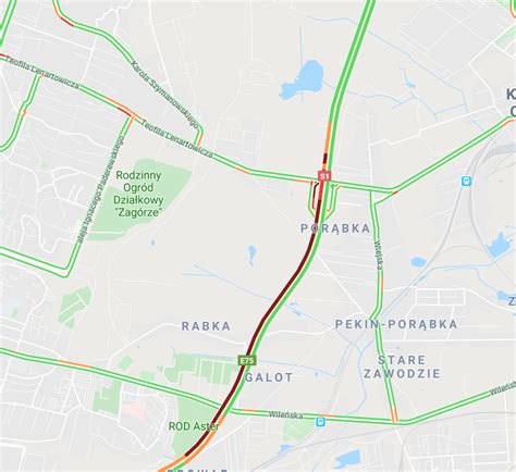 Sosnowiec Wypadek Na S1 Droga Zablokowana MAPA Silesia24 Pl