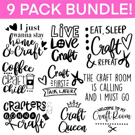 Crafters Svg Bundle Craft Svg Crafting Svg Craft Room Svg Etsy