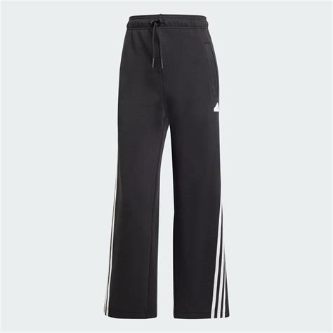 Adidas Future Icons 3 Stripes Open Hem Pants Black Adidas UAE