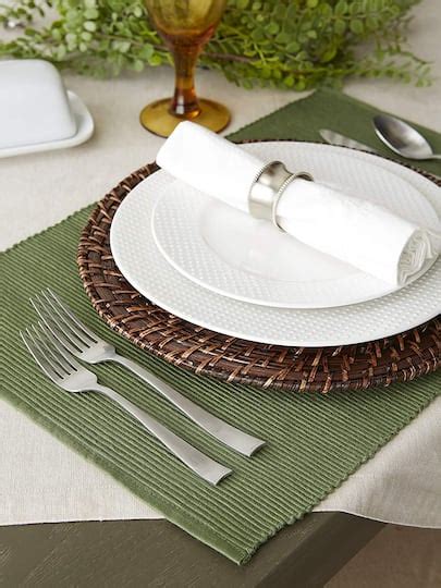 Dii® Ribbed Cotton Placemats 6ct Michaels