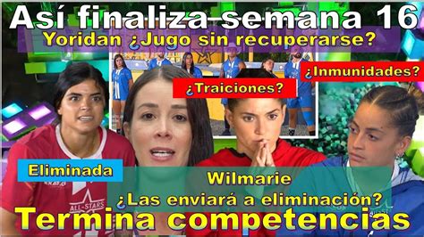 Yoridan Jugo Sin Recuperarse Wilmarie Las Enviar A Eliminaci N