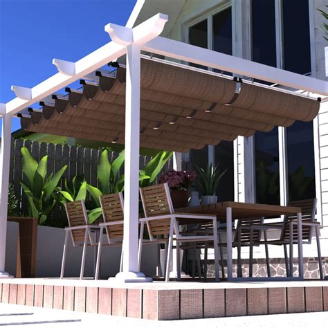 Amazon FLORALEAF 4 12 Pergola Shade Cover Retractable Pergola