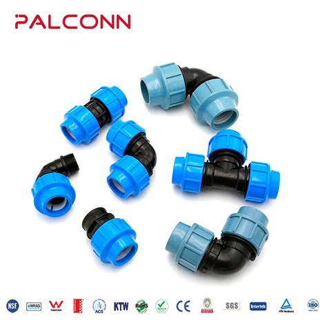 Pn16 Elbow PP Compression Fittings For Irrigation China PP