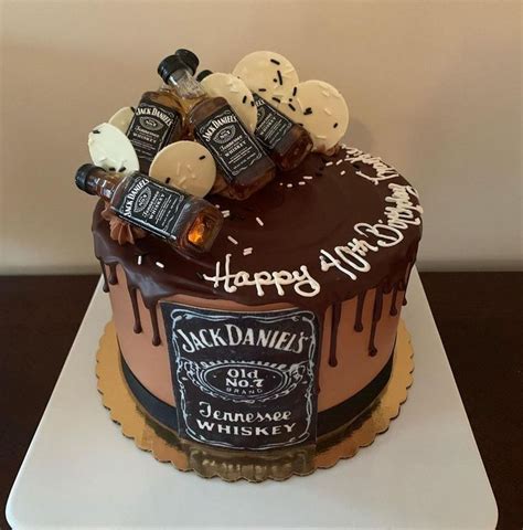 Whiskey Bottle Cake Decoration