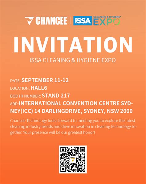 Chancee Invites You To Join Us At Issa Cleaning Hygiene Expo