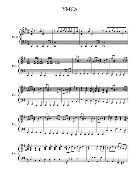 Ymca Piano Tutorial Sheet Music Download Free In Pdf Or Midi