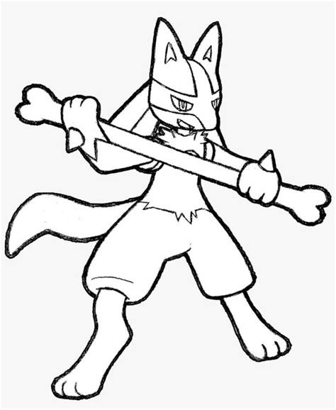 Lucario Drawing Lucario Black And White Png Image Transparent Png