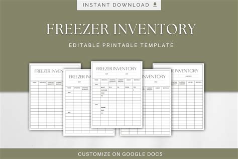 Freezer Inventory Printable The Miller Acres