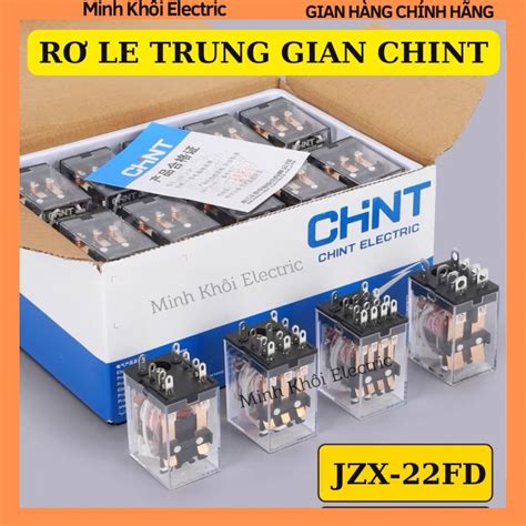 Mua Rơ le trung gian Chint 8 và 14 chân kèm đế relay Chint 220V 24V 12V