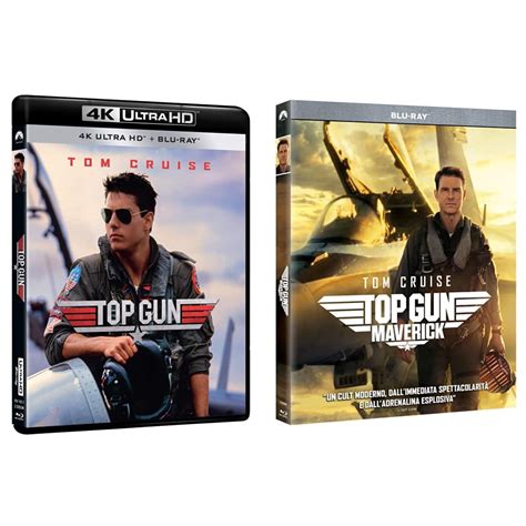 Top Gun 4k Ultra Hdblu Ray And Top Gun Maverick Blu Ray Amazonit Film E Tv