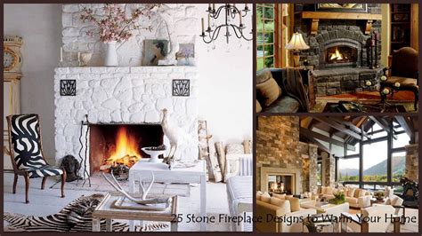 Interior Stone Fireplace Designs