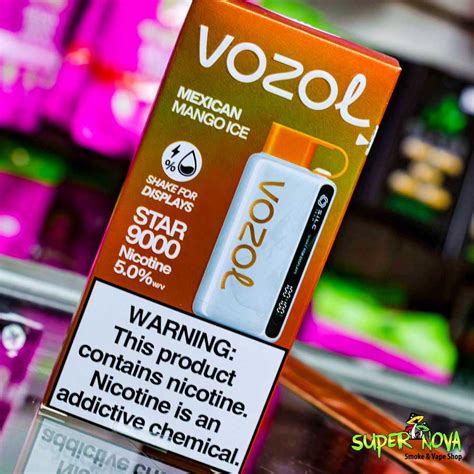 Vozol Star 9000 Vape Advanced Disposable With LED Screen SuperNova