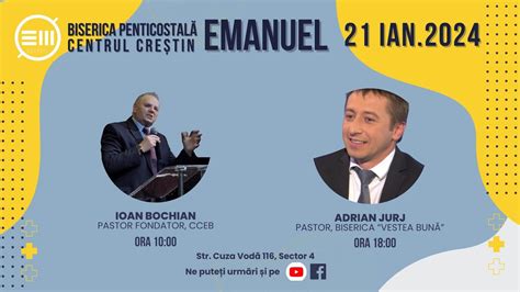 Duminica Seara Ianuarie Biserica Emanuel Bucuresti Youtube