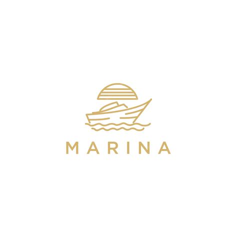 Premium Vector | Logo marina design art template