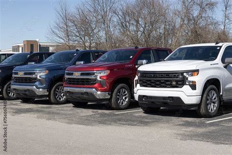 Chevrolet Silverado Display At A Dealership Chevy Offers The