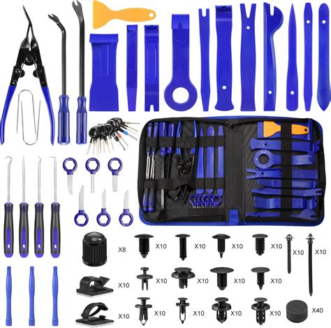 19pcs Trim Removal Toolcar Panel Door Audio Trim Removal Tool Kit Auto Clip Pliers