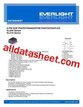 El Datasheet Pdf Everlight Electronics Co Ltd