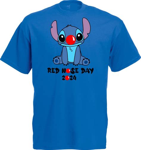 Red Nose Day 2024 T Shirt Disney Stitch Comic Relief Shirt Stitch Svg