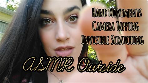 Fast Aggressive Asmr Outdoors 🍃 Hand Movements Camera Tapping More