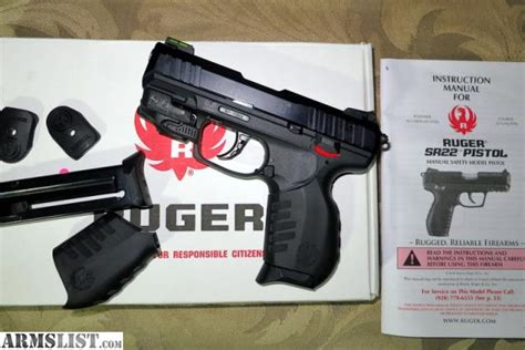 ARMSLIST - For Sale: Ruger SR22 & Laser