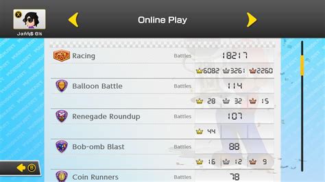 here are my stats in Mario kart 8 deluxe. playing it since over 5 years ...