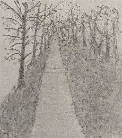 Pathway Drawing at PaintingValley.com | Explore collection of Pathway ...