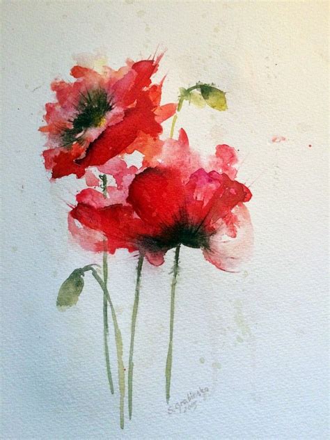 Ja I Moja Pasja Akwarela Auarelle Akvarel Watercolor Flower Art