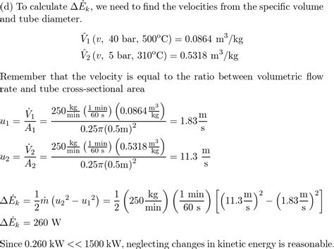 Superheated Steam At 40 Bar Absolute And 500 { Circ} Mathr Quizlet