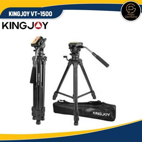 Promo Tripod Kingjoy Vt Fluid Head Video Camera Profesional Diskon