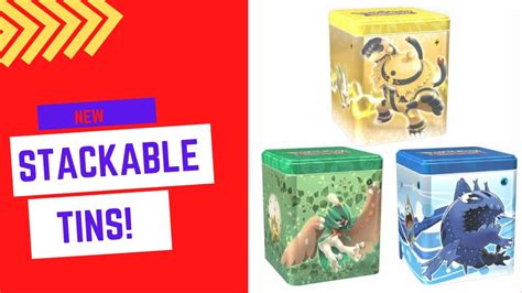 NEW STACKABLE TINS Pokémon Card Opening YouTube