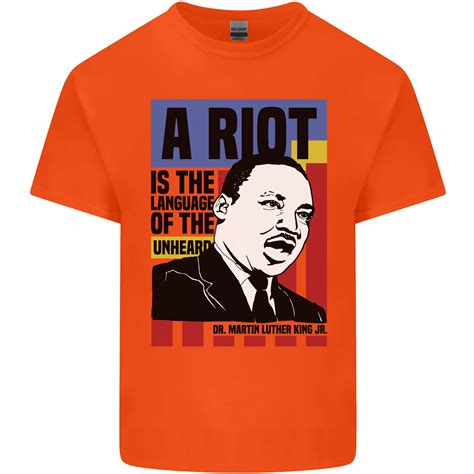 A Riot Martin Luther King Black Lives Matter Mens Cotton T Shirt Tee