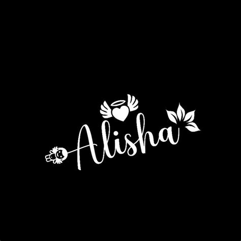 Alisha Png Elegant Name Wallpaper