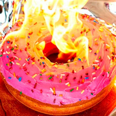 Flaming Doughnut Youtube