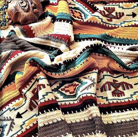 3 Southwestern Crochet Blanket Patterns Pdf Instant Digital Download ...