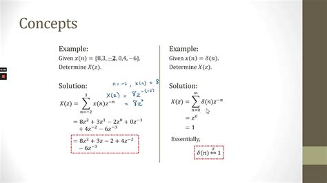 Week 4 Part 1 Z Transform Part 2 Youtube
