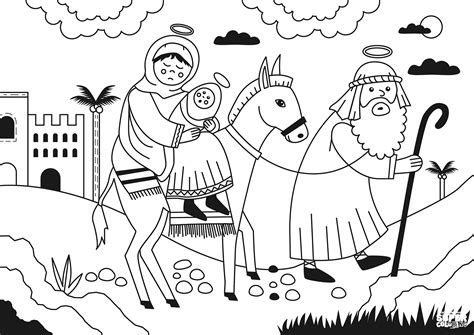 Escape To Egypt Coloring Page Colouringpages