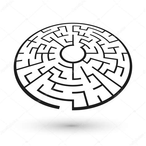 Illustration Of Round Maze — Stock Vector © Kchungtw 61676967