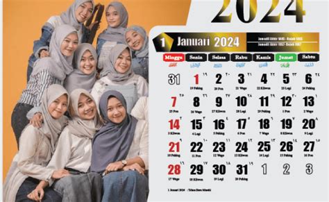 Kalender 2024 Lengkap Dengan Tanggal Merah Penanggalan Hijriah Dan Jawa Viagrahsk