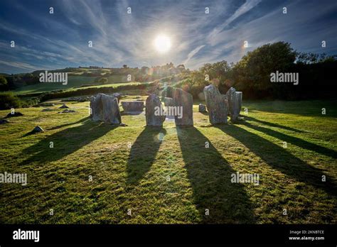 Celtic Drombeg Stone Circle In County Cork Republik Of Ireland Stock