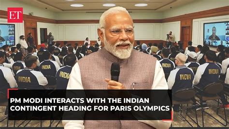 Pm Modi Interacts With Neeraj Chopra Pv Sindhu Other Indian