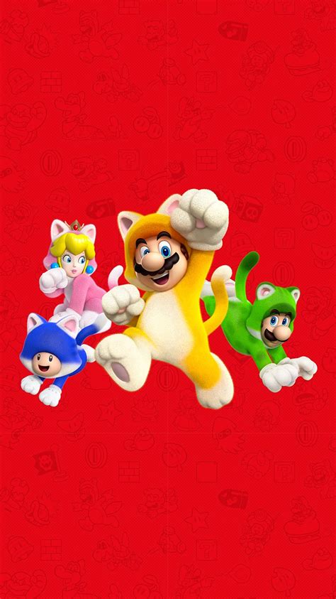 Super Mario 3d World Cat Suits Version 2 Wallpaper Cat With Monocle